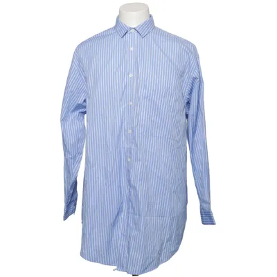 Shirt (Blue, White) from ASOS Design Cotton, Polyester