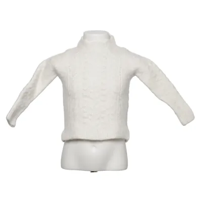 Pull-over (Blanc) de Miniboden Laine d'alpaga, Élasthane, Polyamide, Polyester