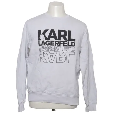 Collegetröja (Vit, Svart) från Karl Lagerfeld Bomull