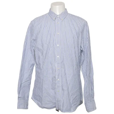 Shirt (Blauw, Wit) van Nils Sundström Katoen