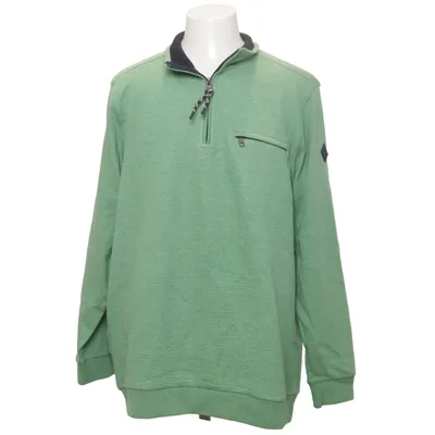 Fleece trui (Groen) van Walbusch Katoen, Elastaan, Polyester