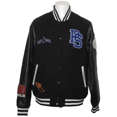 Varsity-jack (Zwart, Meerkleurig) van Pacsun Acryl, Katoen, Polyamide, Polyester, Polyurethaan, Viscose, Wol