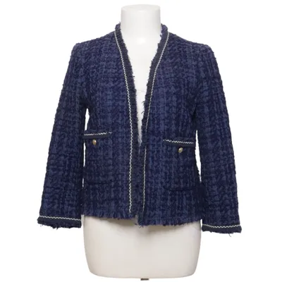 Kavaj (Blå) från Zara Woman Akryl, Bomull, Polyester