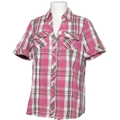 Korte mouwen shirt (Roze, Wit, Bruin) van Canda Katoen, Elastaan, Polyester