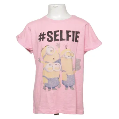 T-shirt (Pink, Flerfarvet) fra Minions Bomuld, Polyester