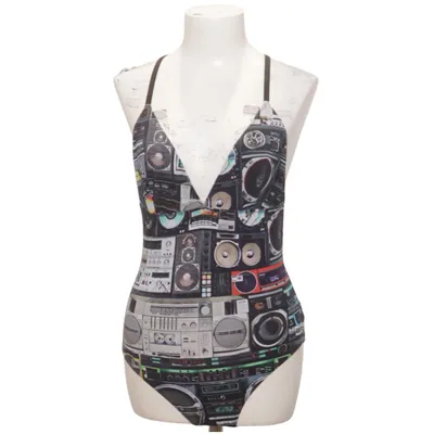 Body (Sort, Flerfarvet) fra Moschino Underwear Bomuld, Elastan, Polyamid