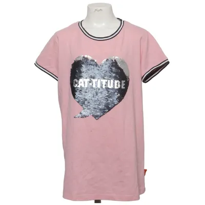 T-shirt (Rosa, Svart, Vit) från Emoji Bomull, Polyester