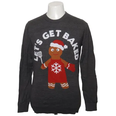 Pull de Noël (Gris) de Topman Acrylique, Coton