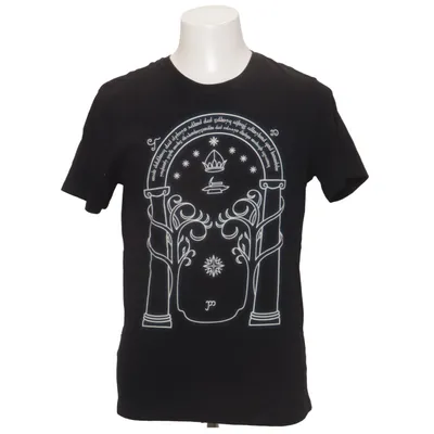 T-shirt (Zwart) van Elbenwald Katoen