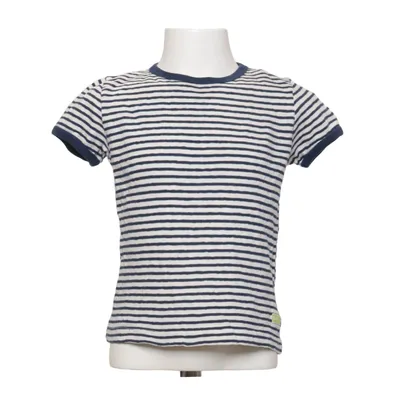 T-shirt (Blue, White) from Loud + Proud Linen, Organic cotton