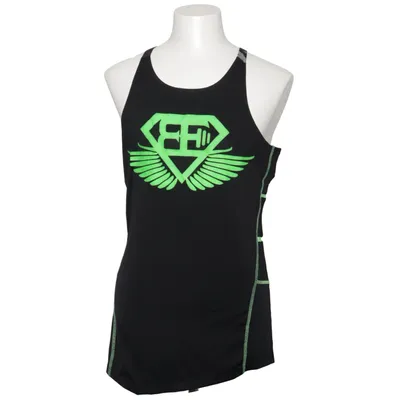Maillot de basketball (Noir, Vert) de Body Engineers Élasthane, Polyester