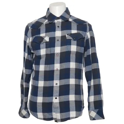 Chemise en flanelle (Bleu, Gris, Blanc) de Lee Coton