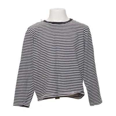 Långärmad t-shirt (Blå, Vit) från Vertbaudet Bomull
