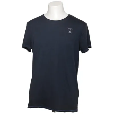 T-shirt (Black, Blue) from Urban Surface Cotton, Polyester