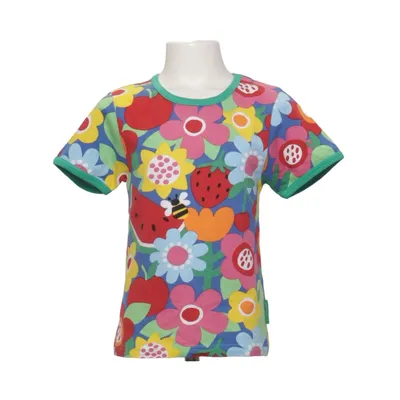 T-shirt (Bleu, Multicolore) de Toby Tiger Coton biologique