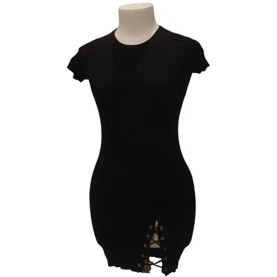 Dress (Black) from Bershka_BSKGIRL Polyamide, Viscose