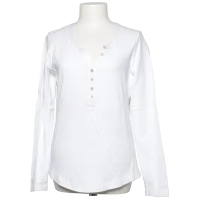 T-shirt manches longues (Blanc) de ESPRIT Collection Coton, Soie