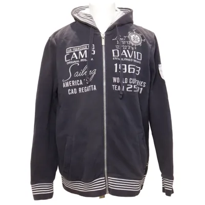 Huvtröja (Blå, Vit) från Camp David Blue Bomull, Polyester
