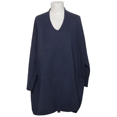 Trui (Blauw) van Le Tricot Perugia Kasjmier, Zijde, Wol