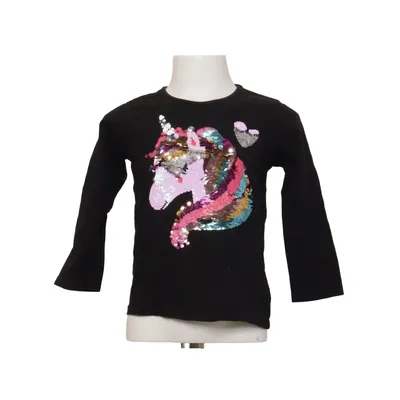 Long sleeve T-shirt (Black) from Lindex Kids Cotton