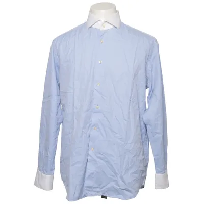 Shirt (Blauw, Wit) van Tom Rusborg Katoen