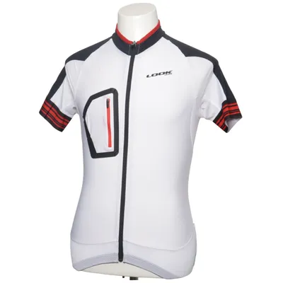 Cykeltröja (Vit, Svart, Röd) från Look Elastan, Polyester
