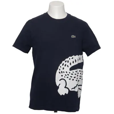 T-shirt (Blå, Hvid) fra Lacoste Bomuld