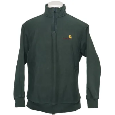Collegetröja (HALF ZIP AMERICAN SCRIPT SWEAT) från Carhartt WIP Bomull, Elastan, Polyester
