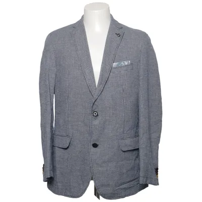 Blazer (Blå, Hvid) fra Carl Gross Bomuld, Linned, Polyester, Viscose