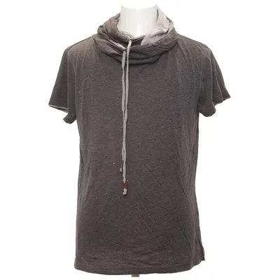 Short sleeve hoodie (Gray) from Much More Acrylic, Cotton
