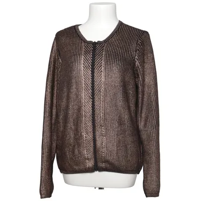 Cardigan (Marron, Noir) de Elora Acrylique, Coton
