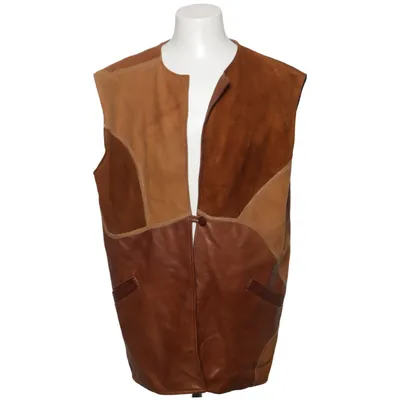 Leather vest (Brown, Multicolored) from Nice Leather