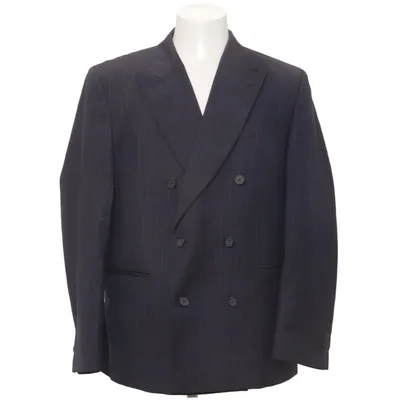 Blazer (Blue) from The Savile Row Company Elastane, Polyester, Wool