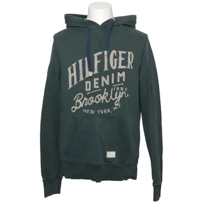Huvtröja (Grön) från Hilfiger Denim Bomull, Elastan