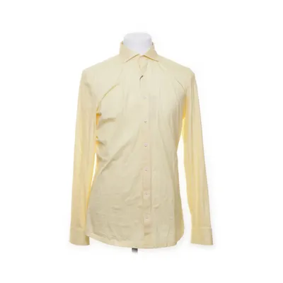 Shirt (Geel) van Olymp Katoen, Elastaan
