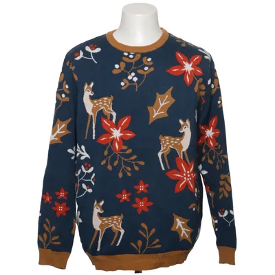 Christmas sweater (Blue, Multicolored) from Dedoles Acrylic, Cotton