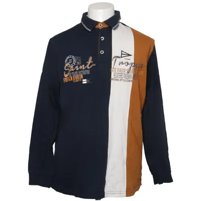 Rugby shirt (Blue, White, Brown) from Babista