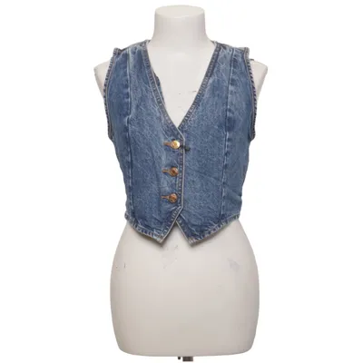 Spijker gilet (Blauw) van Zara Katoen