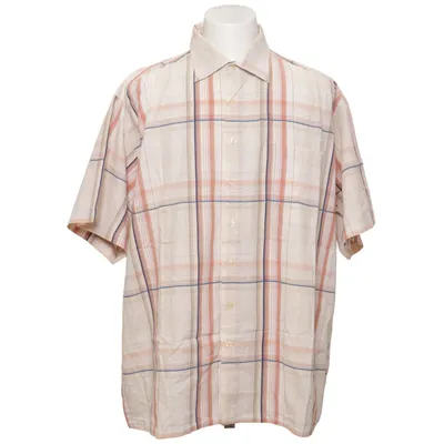Short sleeve shirt (Beige, Multicolored) from Man's World Cotton