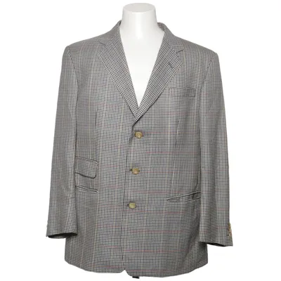 Blazer (Blue, White, Multicolored) from DAKS Signature Silk, Wool