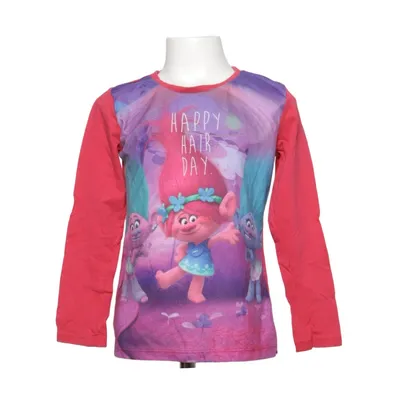 Långärmad t-shirt (Röd, Lila, Blå) från Dreamworks Trolls Bomull, Polyester