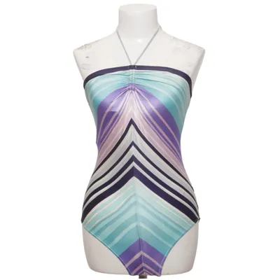 Swimsuit (Blue, Purple, Multicolored) from Lycra Elastane, Polyamide