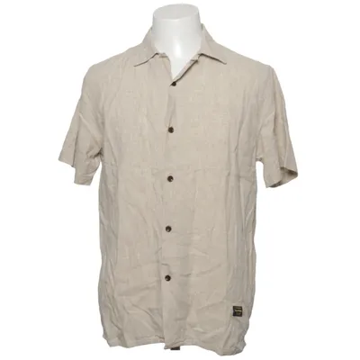 Short sleeve shirt (Beige) from Kings of Indigo Linen, Lyocell