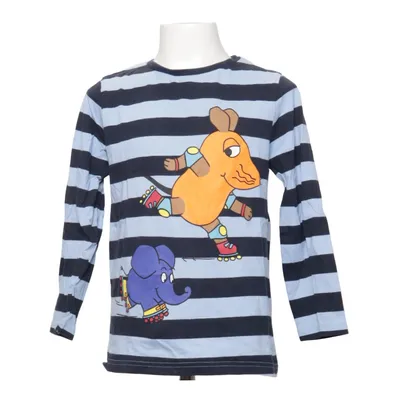 Langærmet t-shirt (Blå, Sort, Flerfarvet) fra DieMaus Bomuld