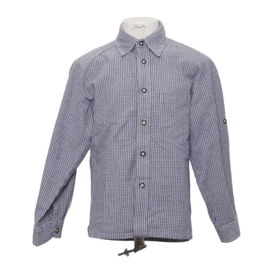 Shirt (Blue, White) from Isar-Trachten Cotton
