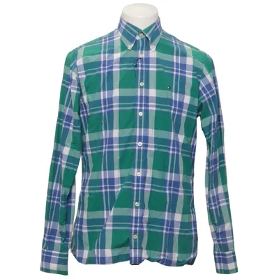 Buttondown-skjorta (Grön, Blå, Vit) från Tommy Hilfiger Bomull