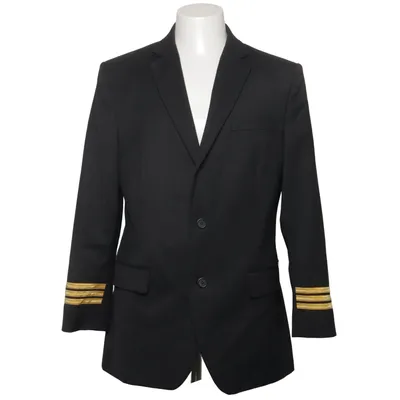 Blazer (Zwart) van Olino Elastaan, Polyester, Wol