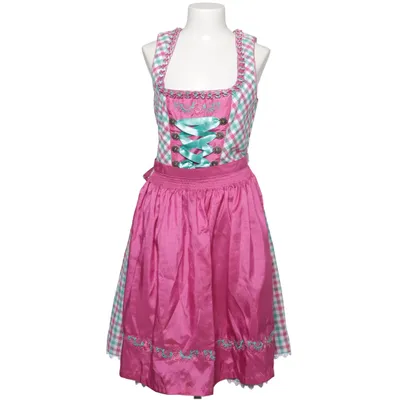 Dirndl (Pink, White, Green) from Landhaus Cotton, Polyester
