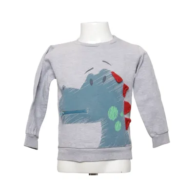 Sweatshirt (Gray, Blue, Multicolored) from Pusblu Cotton, Polyester
