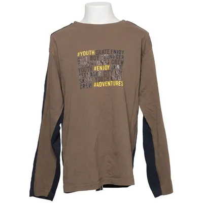 Long sleeve T-shirt (Brown, Blue) from Nukutavake Cotton